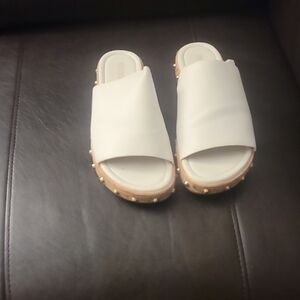 Michael Kors Cream Studded Mules